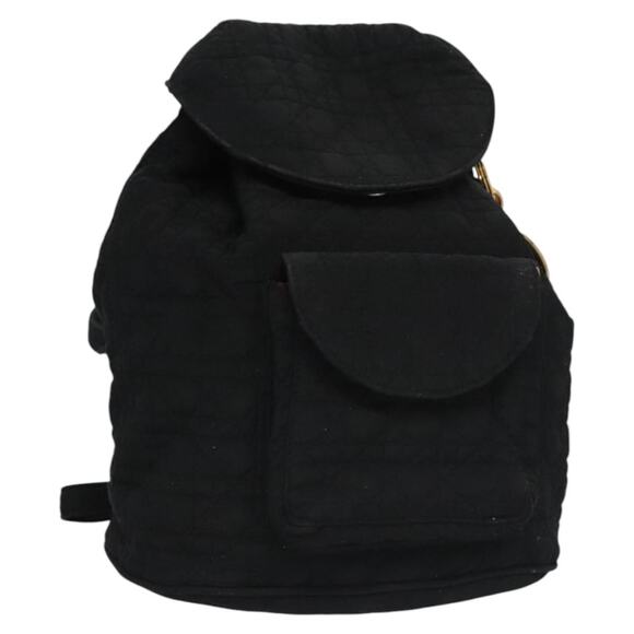 DIOR Lady DIOR Backpack Nylon Black Gold - Picture 1 of 12